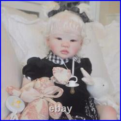 29in Reborn Baby Dolls Realistic Newborn Girl Doll Soft Vinyl Body Handmade Toys