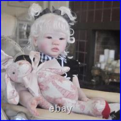 29in Reborn Baby Dolls Realistic Newborn Girl Doll Soft Vinyl Body Handmade Toys