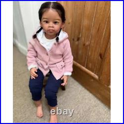 30 Artist Finished Huge Reborn Baby Doll Hand-Rooted Long Hair Toddler Girl Toy 30 Artist Finished Huge Reborn Baby Doll Hand-Rooted Long Hair Toddler Girl Toy
