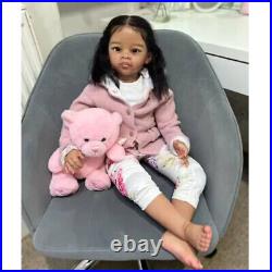 30 Artist Finished Huge Reborn Baby Doll Hand-Rooted Long Hair Toddler Girl Toy 30 Artist Finished Huge Reborn Baby Doll Hand-Rooted Long Hair Toddler Girl Toy