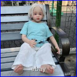 30 Artist Handmade Reborn Baby Doll White Short Hair Realistic Girl Toddler Toy