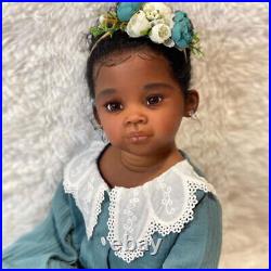 30 Completed Reborn Baby Doll Black Skin Toddler Girl Rooted Hair Handmade Gift 30 Completed Reborn Baby Doll Black Skin Toddler Girl Rooted Hair Handmade Gift