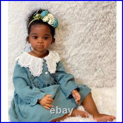 30 Completed Reborn Baby Doll Black Skin Toddler Girl Rooted Hair Handmade Gift 30 Completed Reborn Baby Doll Black Skin Toddler Girl Rooted Hair Handmade Gift