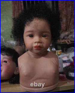 30 Dark Skin Reborn Baby Doll Toddler Soft Body Realistic African Boy Girl Gift