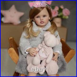 30'' Finished Reborn Baby Doll Lifelike Hand-rooted Hair Toddler Girl Handmade 30'' Finished Reborn Baby Doll Lifelike Hand-rooted Hair Toddler Girl Handmade