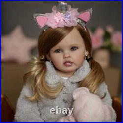 30'' Finished Reborn Baby Doll Lifelike Hand-rooted Hair Toddler Girl Handmade 30'' Finished Reborn Baby Doll Lifelike Hand-rooted Hair Toddler Girl Handmade
