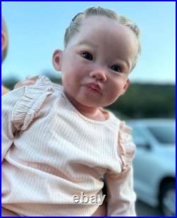 30 Fully Assembled Realistic Toddler Girl Reborn Baby Doll Rooted Hair Toy Gift