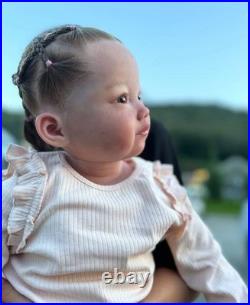 30 Fully Assembled Realistic Toddler Girl Reborn Baby Doll Rooted Hair Toy Gift