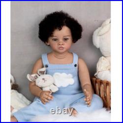 30 Painted Reborn Baby Doll Handmade Finished Toddler Girl Hand-Rooted Hair Toy