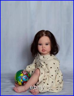 30 Realistic Cute Toddler Girl Reborn Baby Doll Rooted Hair Handmade Kids Gift