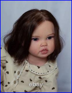 30 Realistic Cute Toddler Girl Reborn Baby Doll Rooted Hair Handmade Kids Gift