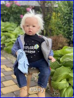 30 Reborn Baby Doll Soft Body Toddler Newborn Doll 2800grams Handmade