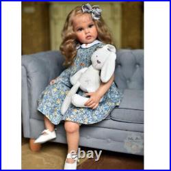30'' Reborn Doll Toddler Finished Girl Cloth Body Doll Rooted Hair Handmade Gift 30'' Reborn Doll Toddler Finished Girl Cloth Body Doll Rooted Hair Handmade Gift