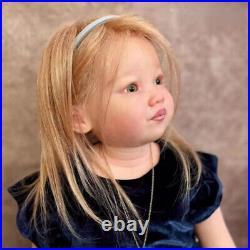 30in Artist Finished Huge Reborn Baby Doll Toddler Girl Doll Hand-Rooted Hair 30in Artist Finished Huge Reborn Baby Doll Toddler Girl Doll Hand-Rooted Hair