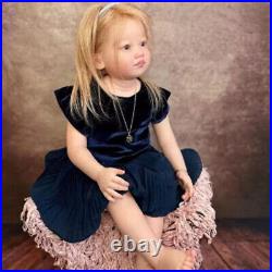30in Artist Finished Huge Reborn Baby Doll Toddler Girl Doll Hand-Rooted Hair 30in Artist Finished Huge Reborn Baby Doll Toddler Girl Doll Hand-Rooted Hair