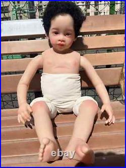 30in Reborn Baby Doll Kit Toddler Meili Hand-Rooted Short Hair Boy Girl Toy Gift