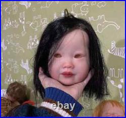 30in Reborn Baby Doll Leonie Rooted Hair Finished Dolls Lifelike Toddler Art Toy