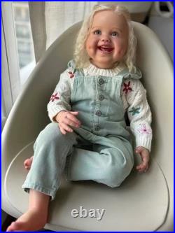 30inch Finished Reborn Baby Dolls Girl Hand-Rooted Hair Lifelike Toddler Gifts