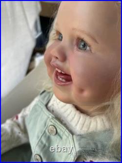 30inch Finished Reborn Baby Dolls Girl Hand-Rooted Hair Lifelike Toddler Gifts