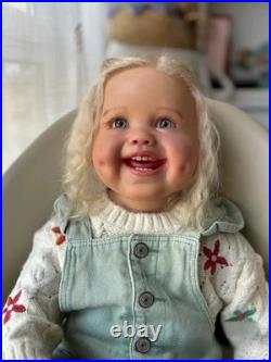 30inch Finished Reborn Baby Dolls Girl Hand-Rooted Hair Lifelike Toddler Gifts