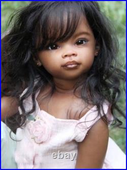 30inch Painted Artist Princess Girl Reborn Baby Doll Rooted Hair Toddler DIY Toy