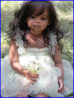 30inch Painted Artist Princess Girl Reborn Baby Doll Rooted Hair Toddler DIY Toy