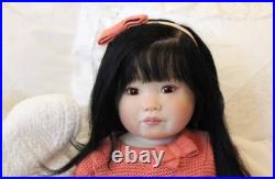 30inch Realistic Cuddly Toddler Girl Reborn Baby Doll Rooted Hair Colectible Toy