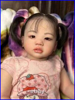 30inch Reborn Baby Doll Already Finished With Hand-Rooted Hair Huge Toddler Girl