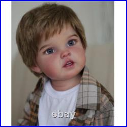 30inch Reborn Baby Doll Boy Sam Hand-Rooted Hair Realistic Newborn Handmade Gift