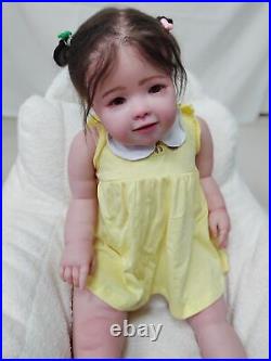 30inch Toddler Reborn Baby Dolls Lifelike Girl Soft Mohair Handmade Toy Art Gift