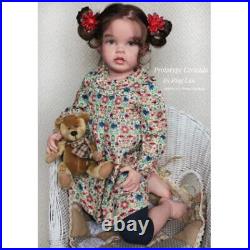 32 Inch Reborn Baby with Hand-Rooted Hair Already Finished Doll Cloth Body Gifts