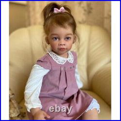32 Reborn Baby with Hand-Rooted Hair Yellow Already Finished Doll Cloth Body