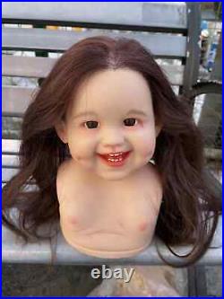 32inch Reborn Baby Doll Dimple Hand-Rooted Hair With Connectors Body Parts Gift