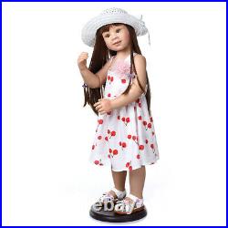 34'' Huge Standing Reborn Toddler Masterpiece Doll Full Body Vinyl Ball Jointed