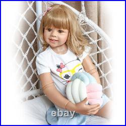 39 Huge Reborn Toddler Girl Doll Vinyl Full Body Standing Real Child Size Model