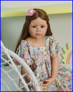 39inch Reborn Toddler Girl Dolls Full Vinyl Big Size Real Life Reborn Baby Dolls