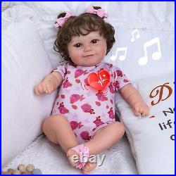 3 In1 Interactive Reborn Baby Dolls with Breathe Heartbeat Coos, Soft Smiling