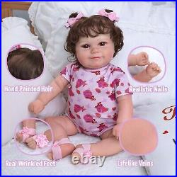 3 In1 Interactive Reborn Baby Dolls with Breathe Heartbeat Coos, Soft Smiling