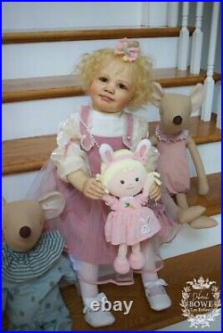 3 Years Old June Reborn Toddler with armature human hair German Glass Eyes OOAK