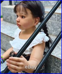 40 Collectible Reborn Girl Doll Painted Vinyl Toddler Toy Handmade Toy Art Doll 40 Collectible Reborn Girl Doll Painted Vinyl Toddler Toy Handmade Toy Art Doll