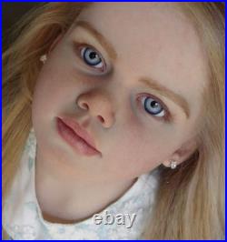 40 Finished Reborn Doll Lifelike Pretty Toddler Girl Painted Colectible DIY Toy