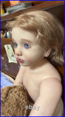 40 Lifelike Reborn Dolls Toddler Boy Aloenka Painted Kit Rooted Short Hair Gift