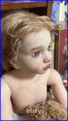 40 Lifelike Reborn Dolls Toddler Boy Aloenka Painted Kit Rooted Short Hair Gift