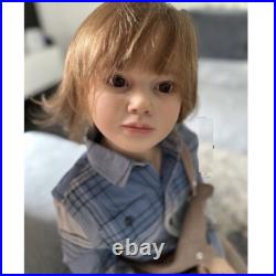 40 Painted Reborn Doll Kit Girl Toddler Rooted Short Hair Handmade Collect Gift