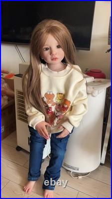 40 Realistic Painted Toddler Girl Reborn Dolls Kit Rooted Hair Unassembled Gift