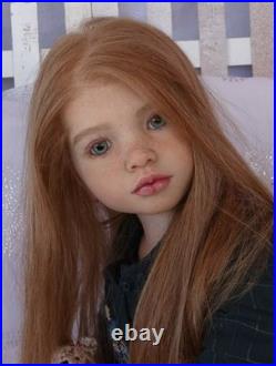 40 Reborn Doll Kit Painted Toddler Girl Rooted Hair with Body Parts Women Toys