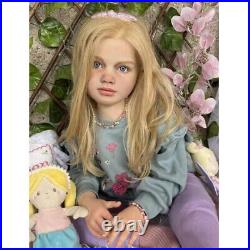 40in Huge Toddler Girl Reborn Doll Painted Kits +Cloth Body Connectors Gabriella