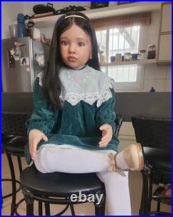 40in Realistic Handmade Reborn Doll Toddler Aloenka Rooted Hair Unassembled Gift 40in Realistic Handmade Reborn Doll Toddler Aloenka Rooted Hair Unassembled Gift