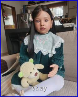 40in Realistic Handmade Reborn Doll Toddler Aloenka Rooted Hair Unassembled Gift