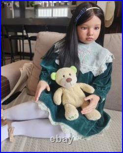 40in Realistic Handmade Reborn Doll Toddler Aloenka Rooted Hair Unassembled Gift
